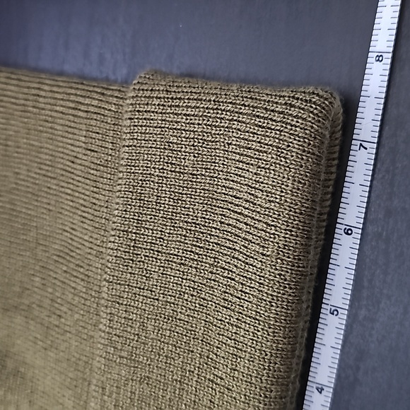 🆕️ Adidas Beanie Unisex Wide Cuff Fold Army green / Olive green NWT - Picture 3 of 4